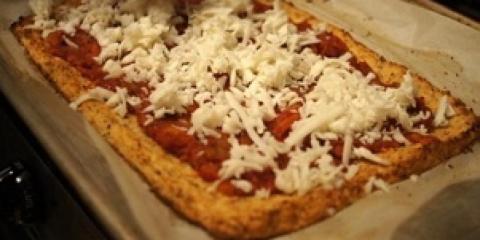 Šokujúce pizza cesto z karfiolu