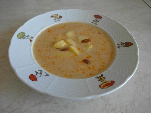 Syrová polievka s hráškom